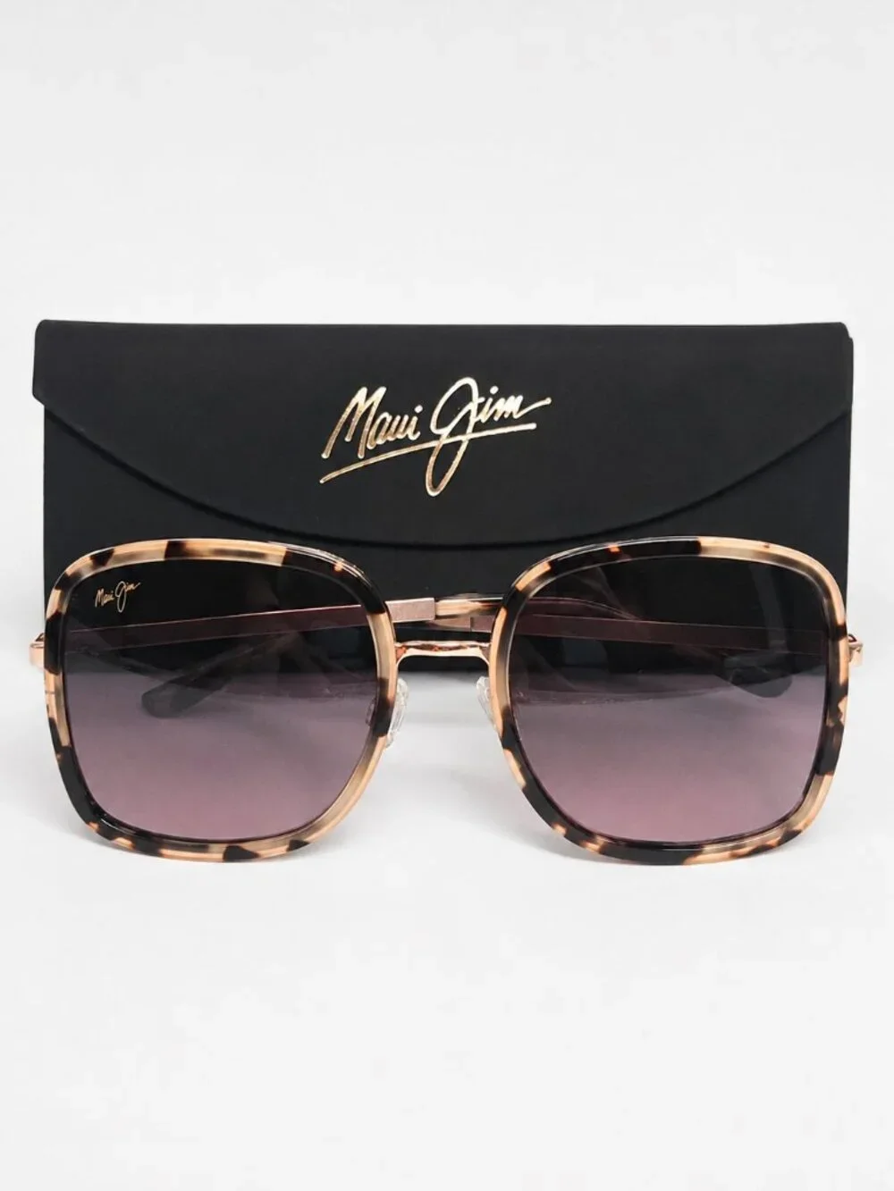 Maui Jim Pua RS865-09 Women’s Sunglasses Pink Tortoise Maui Rose Polarized NWOT